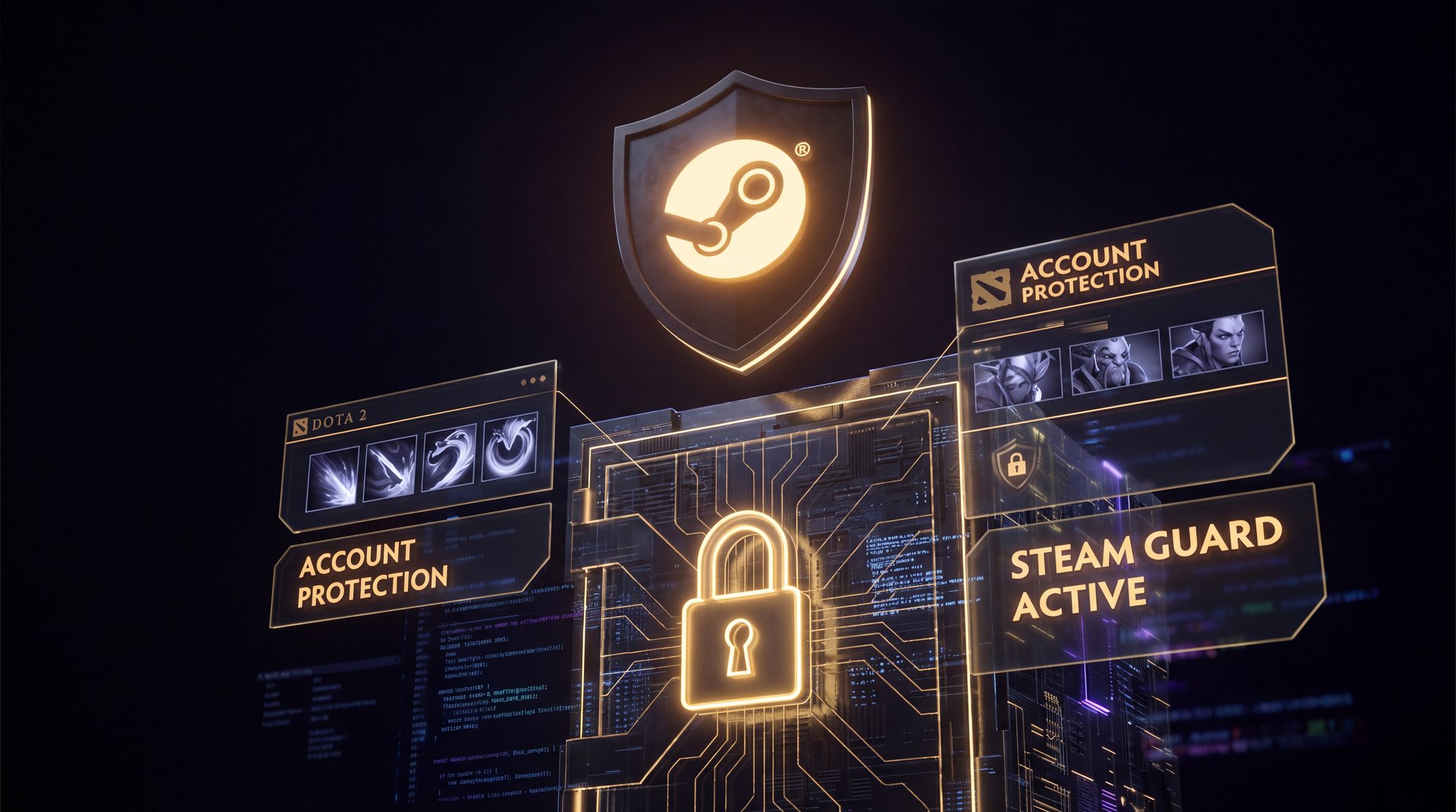 Dota 2 account security steps after purchase — Steam Guard and email protection setup