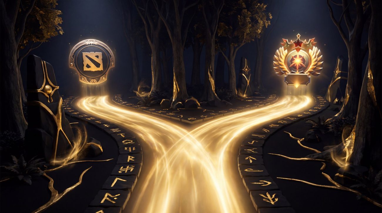 Dota 2 decision crossroads - two paths account purchase versus MMR boost