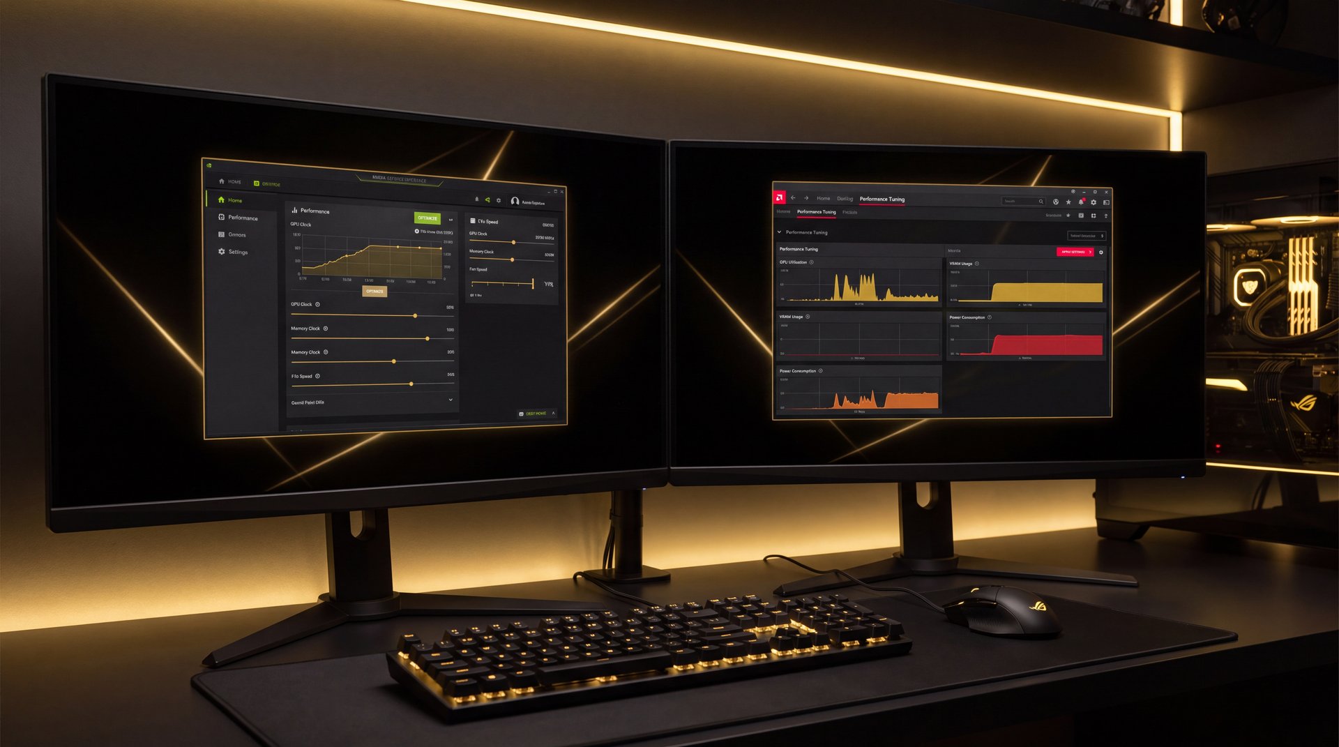 NVIDIA and AMD GPU control panel performance settings comparison for Dota 2 optimization