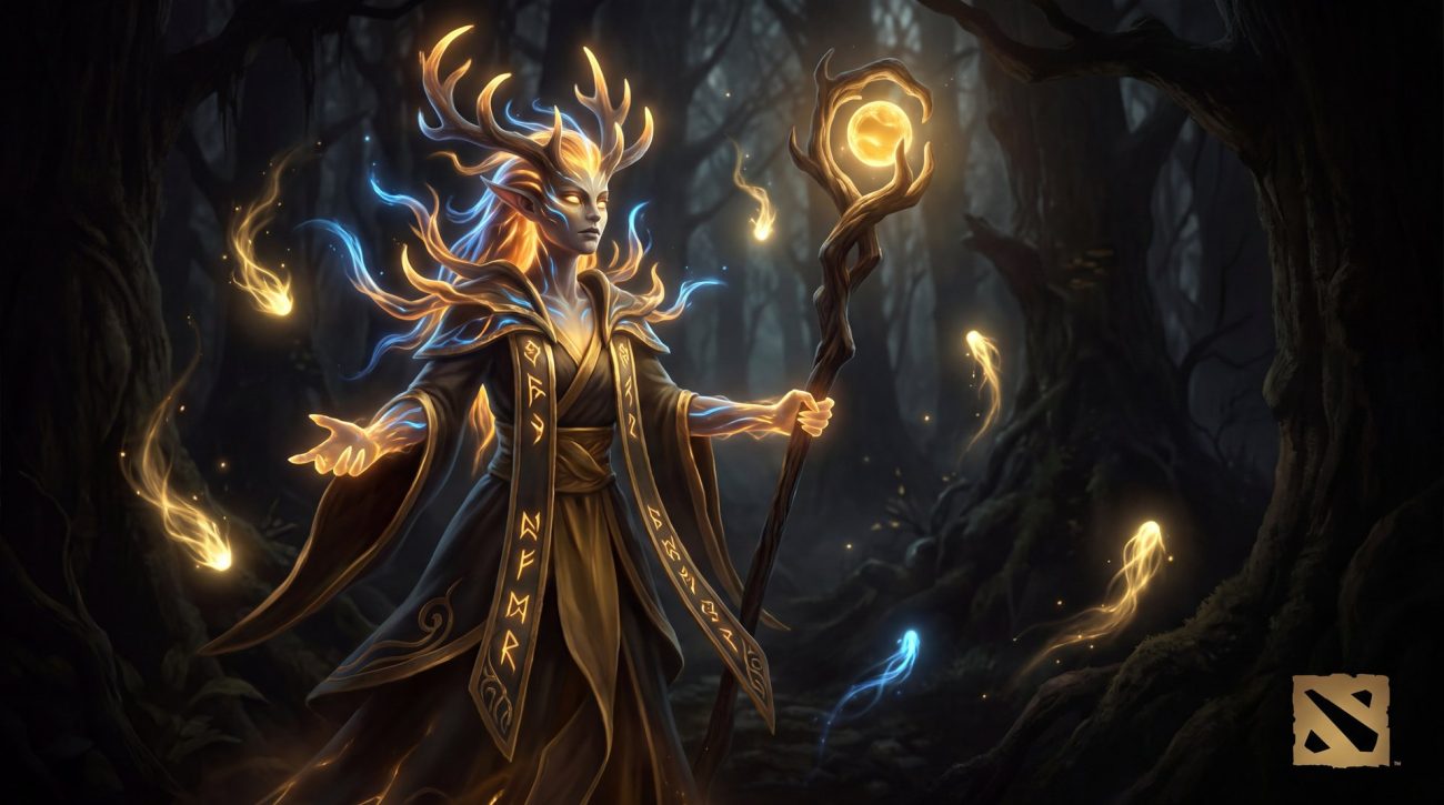 Enchantress hero forest environment cinematic Dota 2