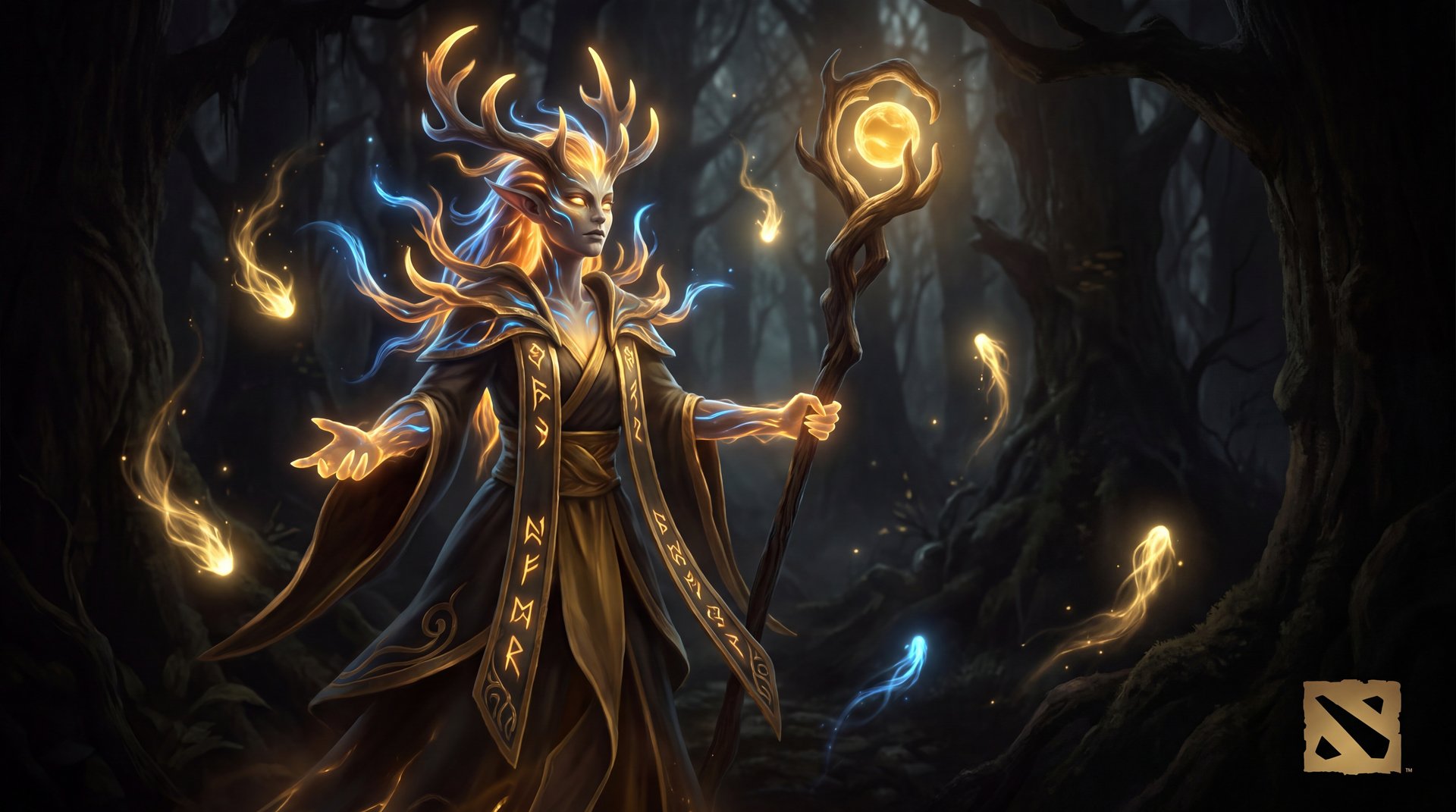 Enchantress hero forest environment cinematic Dota 2