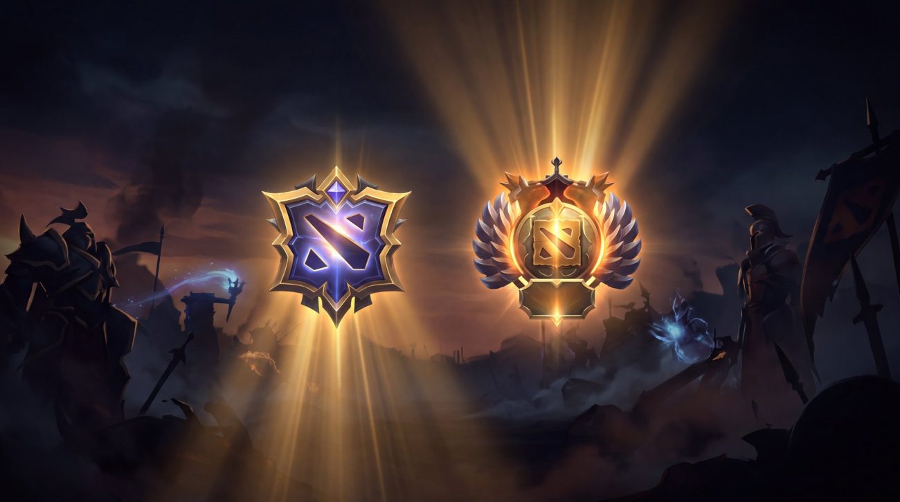 Dota 2 high MMR account Divine and Immortal rank medals featured image