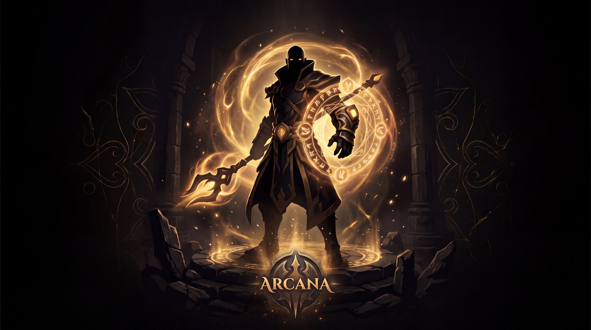 Dota 2 arcana legendary cosmetic item showcase with gold particles on dark background