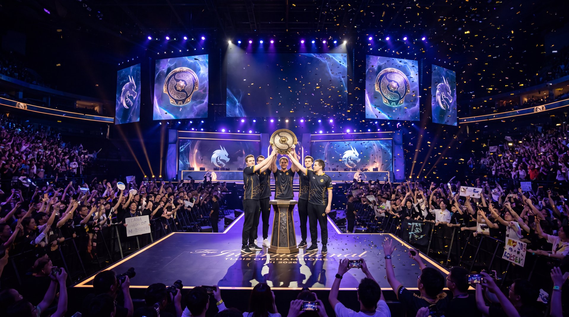 TI 2026 Dota 2 championship trophy Aegis of Champions Shanghai grand final