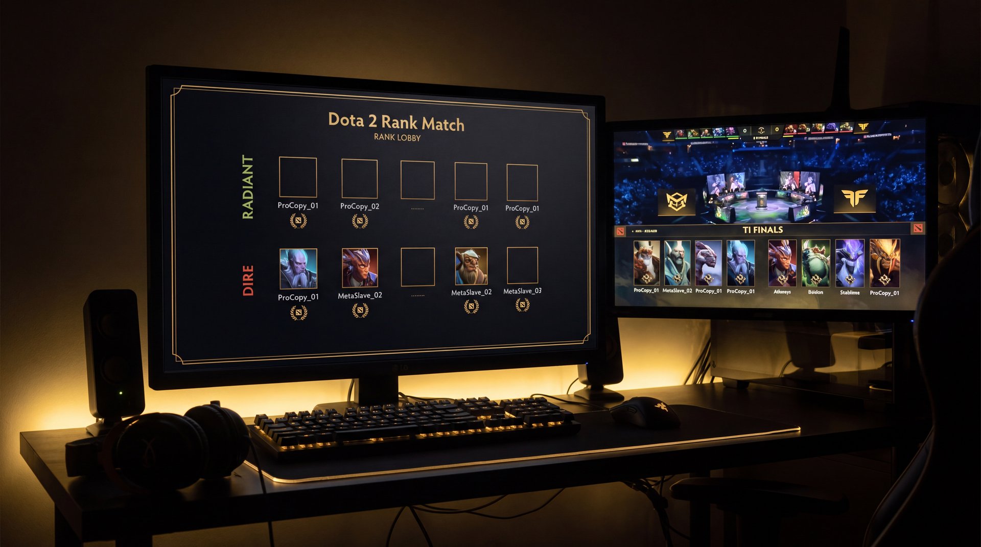 Dota 2 ranked game pub player copying TI 2026 pro picks meta wave