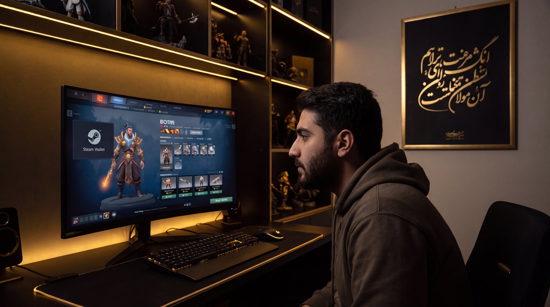 Dota 2 Iran Steam wallet cosmetics purchase methods overview