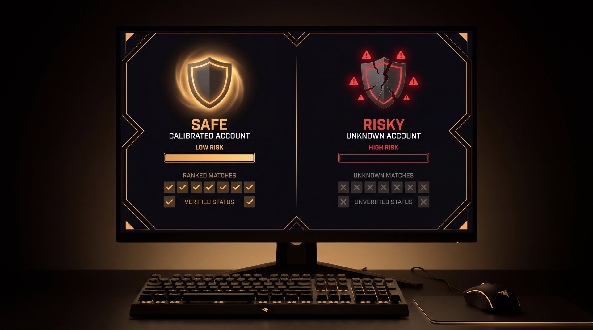 Dota 2 rank calibration MMR detection system and account patterns 2026