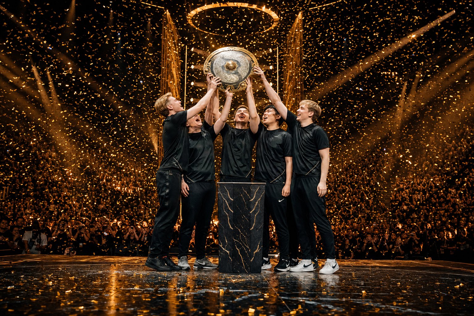 Team Spirit TI12 2023 Seattle champions Yatoro Collapse Larl Miposhka Mira