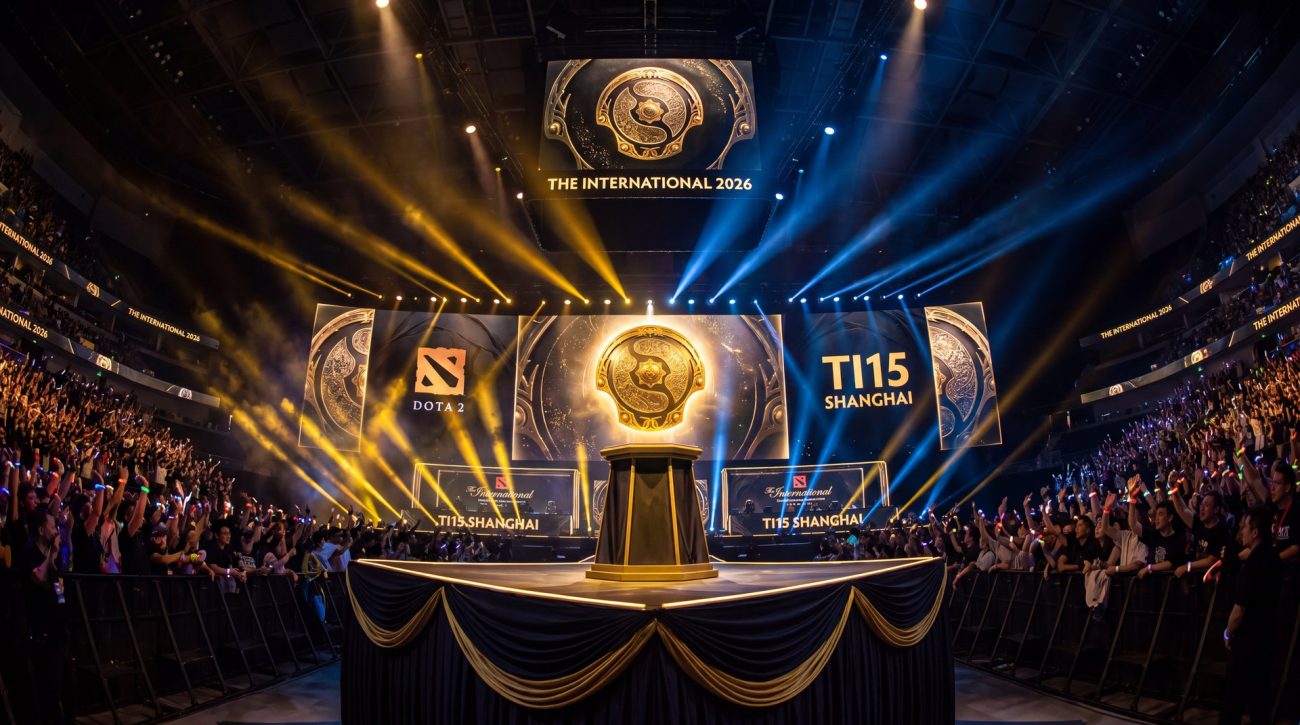 The International 2026 TI15 main stage Shanghai - Aegis of Champions esports championship