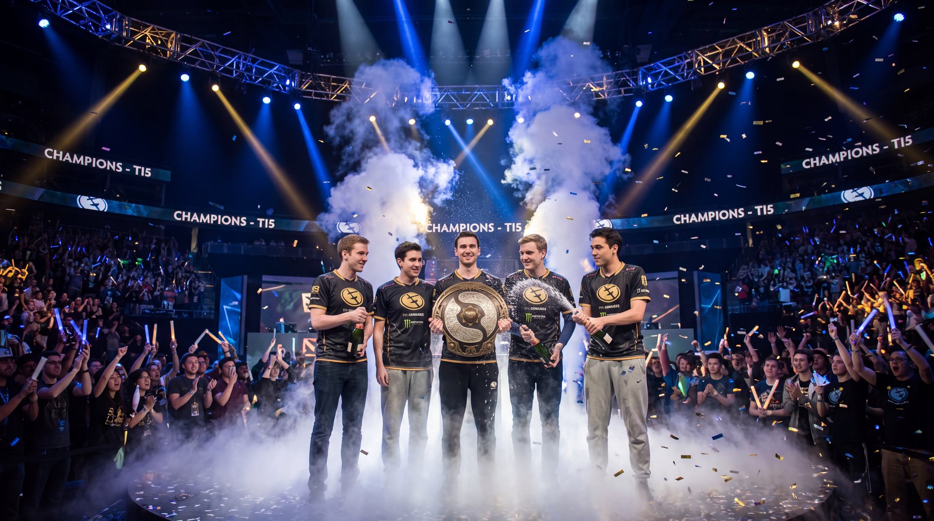 Dota 2 Evil Geniuses TI5 championship 2015 esports arena stage