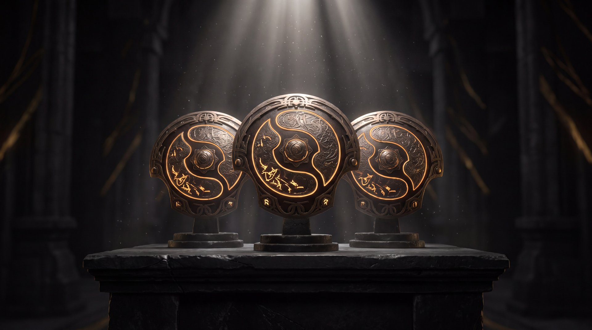 Dota 2 Aegis of Champions three trophies legacy championship esports tribute
