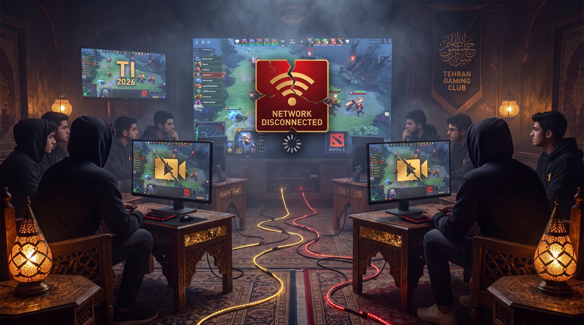 Iranian Dota 2 players and Persian-language streamers watching TI 2026 from Iran online