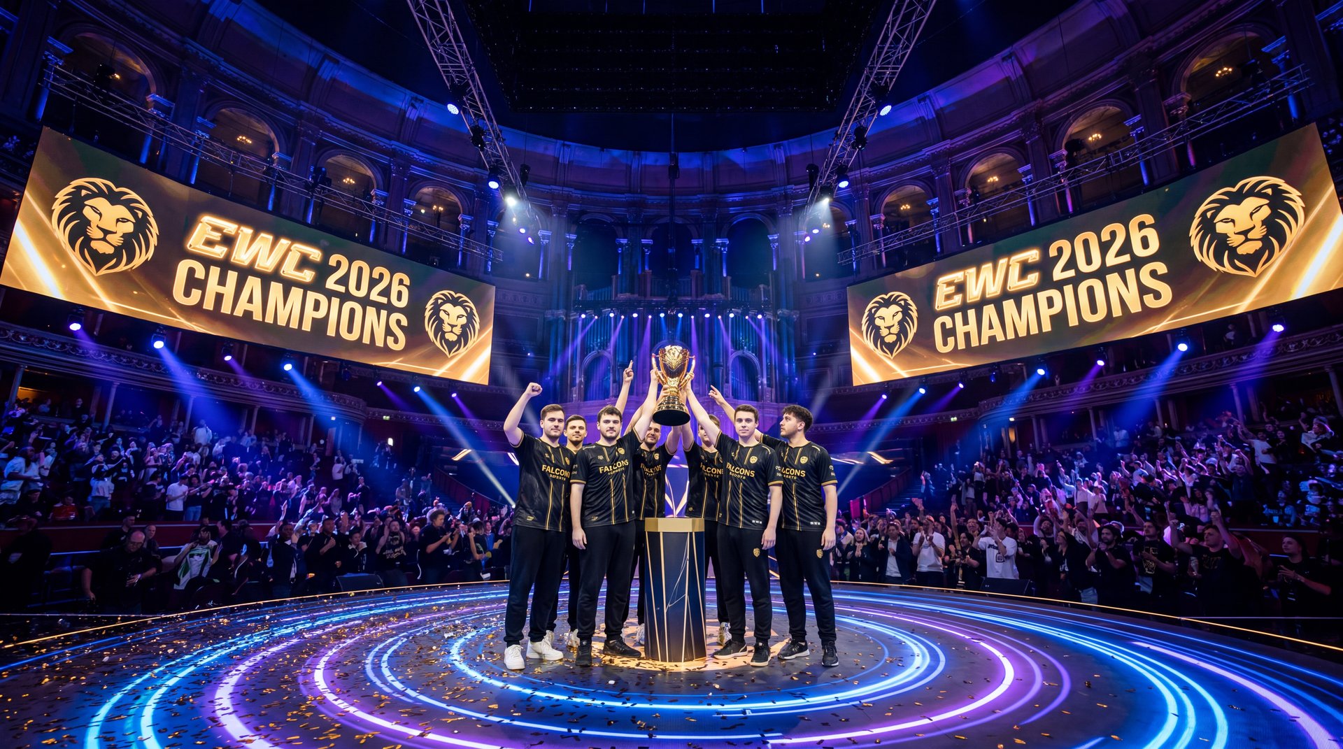 PARIVISION EWC 2026 champion celebrating before TI 2026 Shanghai