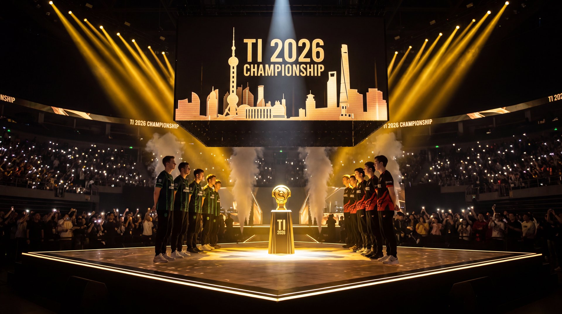 Team Falcons vs Team Yandex championship showdown at TI 2026 Shanghai
