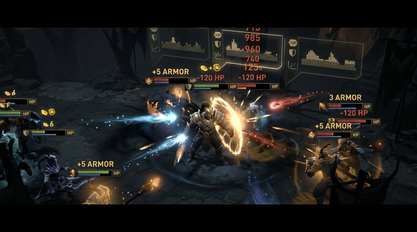 Dota 2 armor vs HP item comparison chart showing physical damage resistance in teamfight