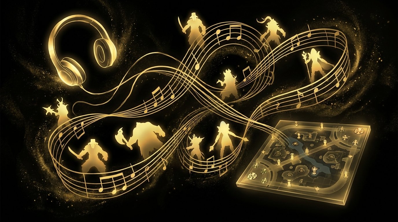 Dota 2 strategy teamfight compared to music composition artistic concept