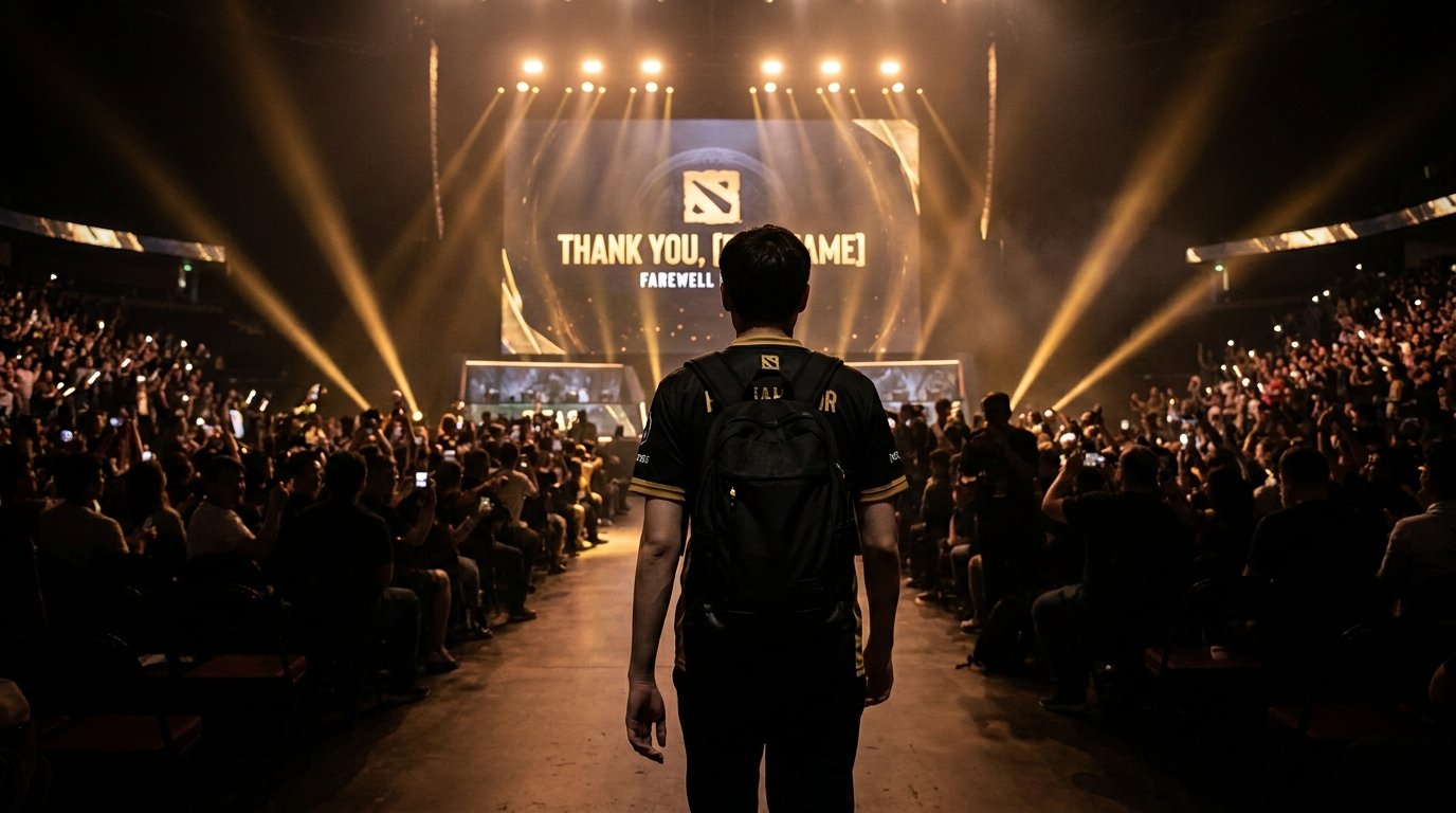 Dota 2 professional player farewell departure from competitive esports