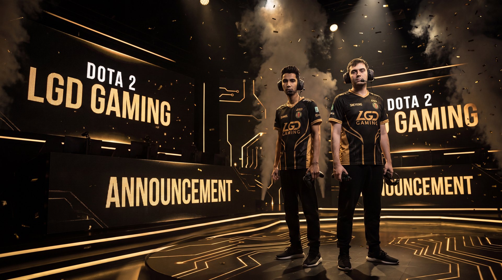 SumaiL and Sneyking join LGD Gaming Dota 2 team announcement 2026