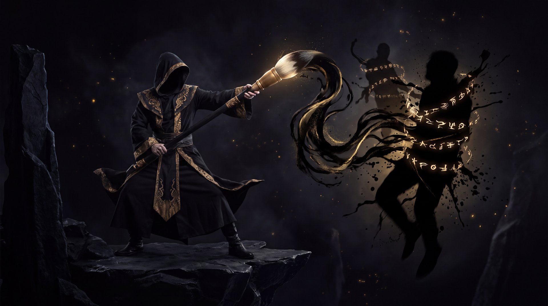 Grimstroke Dota 2 hero ink mage Soulbind spell casting dark cinematic