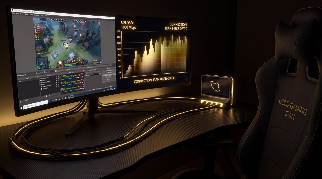 Dota 2 streaming internet Iran - upload bandwidth for Aparat and Twitch streaming