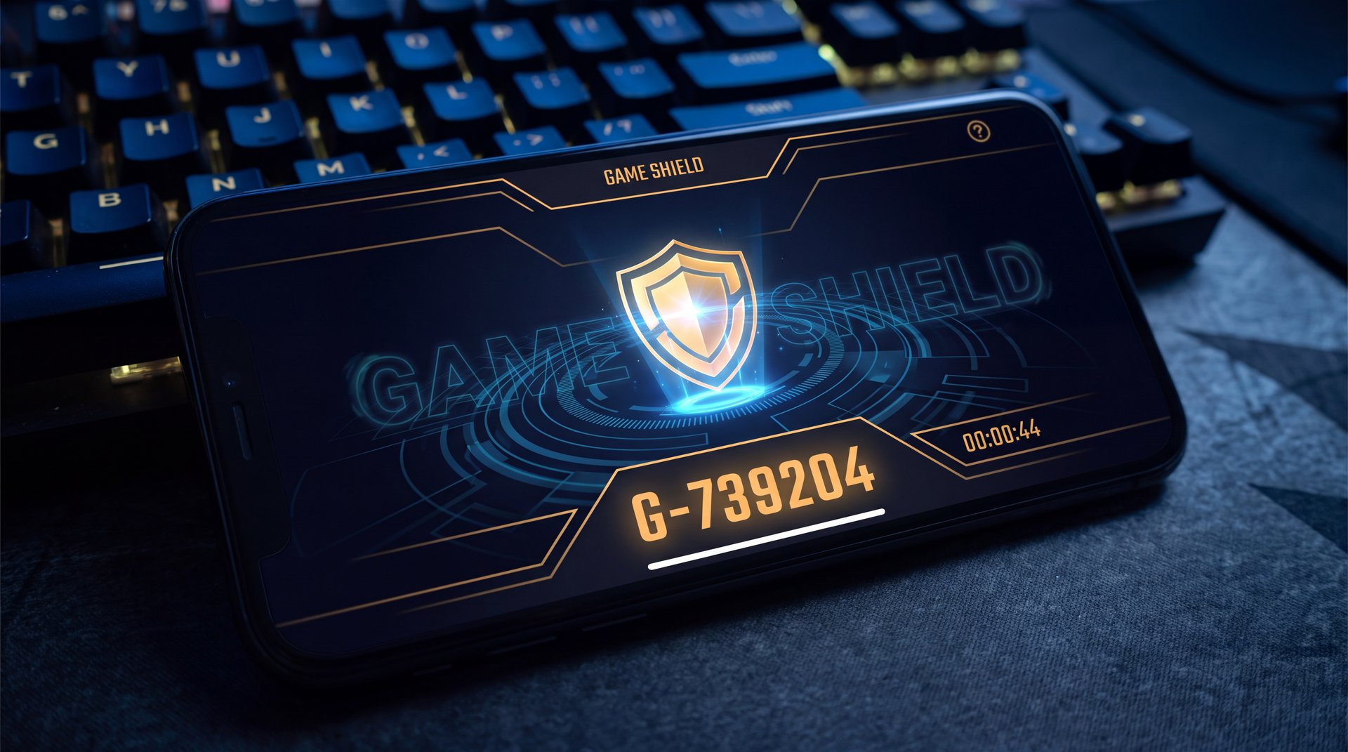Steam Guard mobile authenticator app showing two factor authentication code on smartphone
