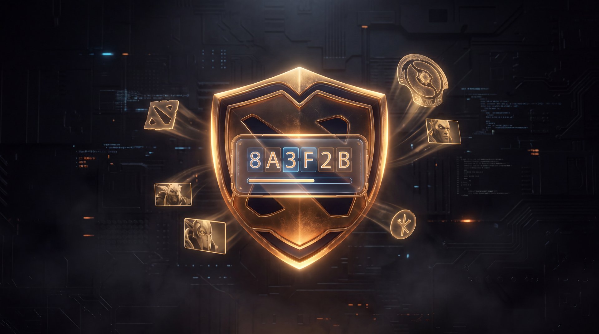 Steam account security overview panel showing Steam Guard status and recent login activity