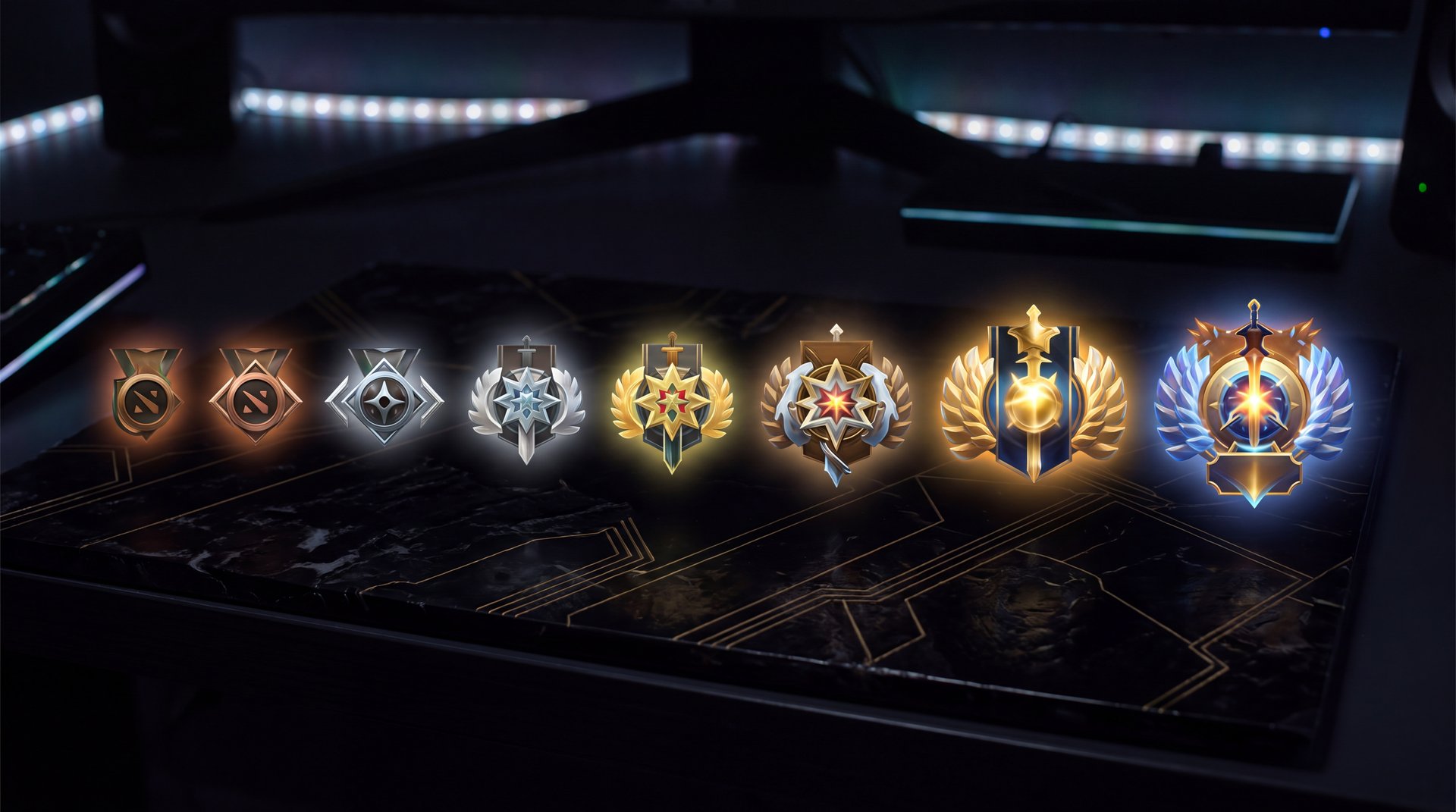 Dota 2 Iran server selection and installation guide visual showing server regions with gold cinematic gaming interface
