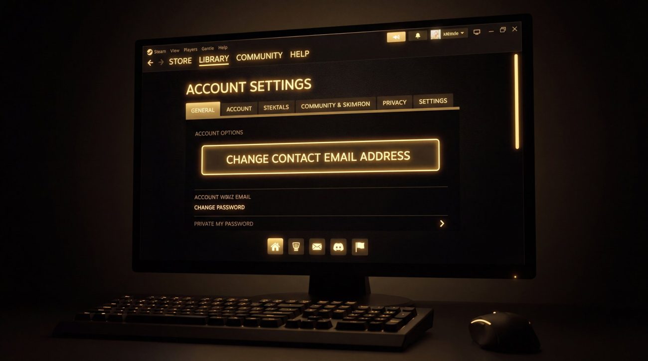 Steam account settings Change Contact Email Address guide featured image