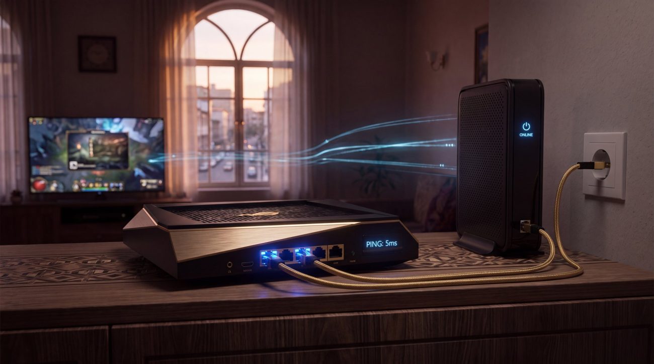 Gaming router and network setup for low ping gaming in Iran