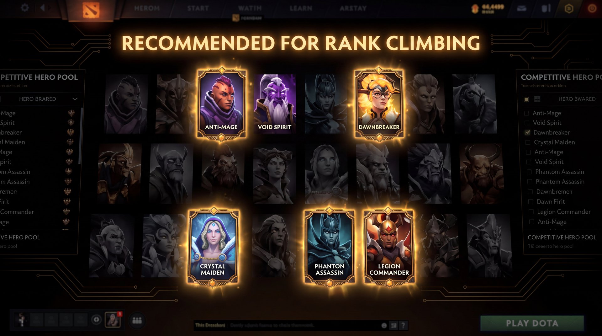 Dota 2 Ancient to Divine hero selection and strategy