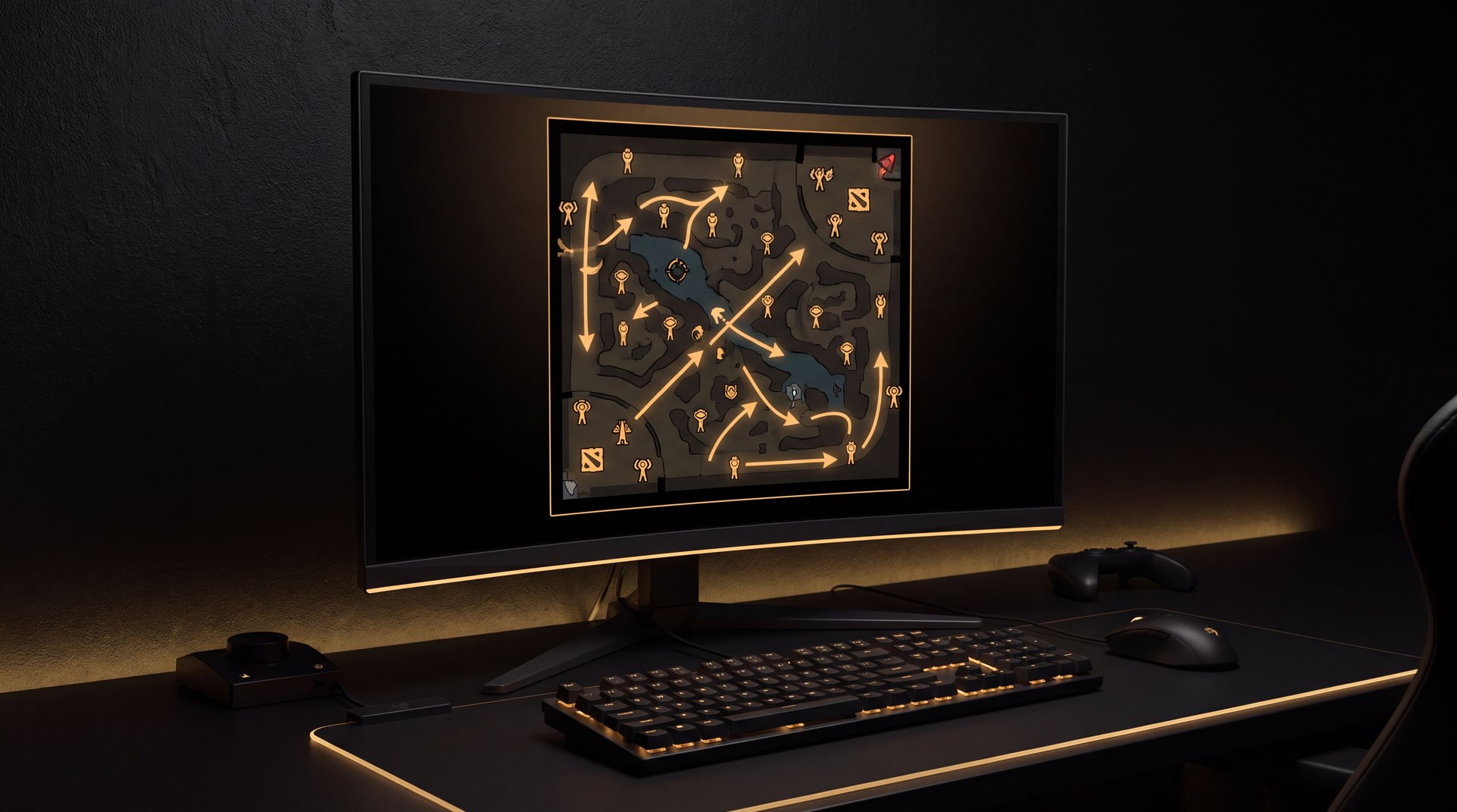 Dota 2 weekly training plan and replay analysis minimap strategy visualization