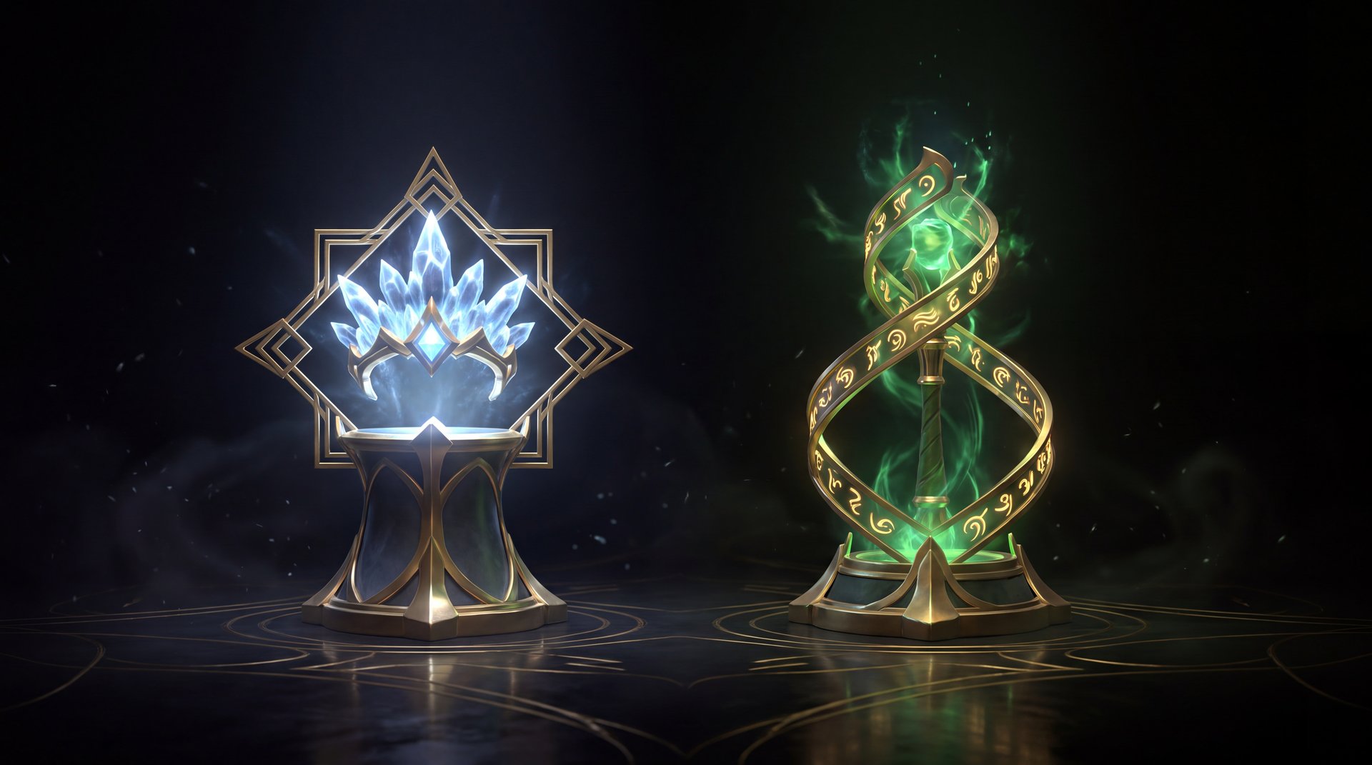 Dota 2 support hero arcanas Crystal Maiden Rubick display