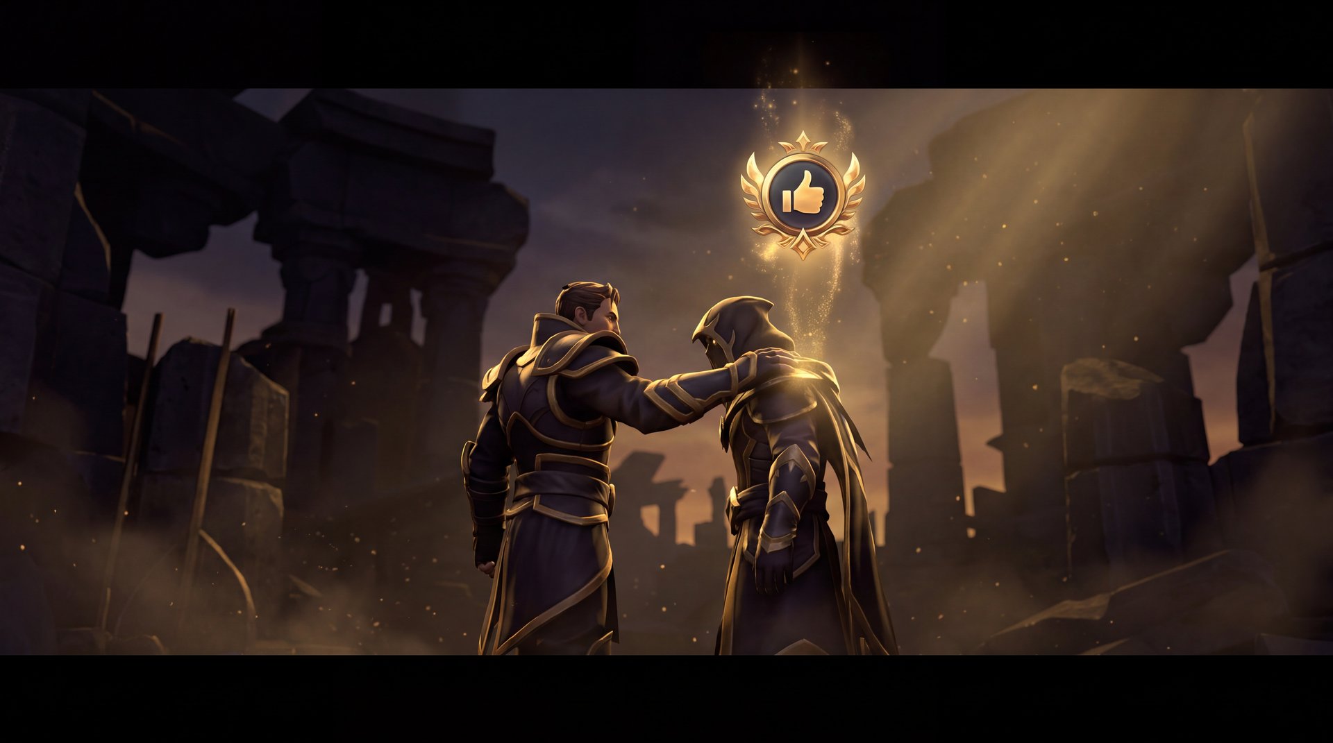 Dota 2 commend system showing positive player interaction after a match