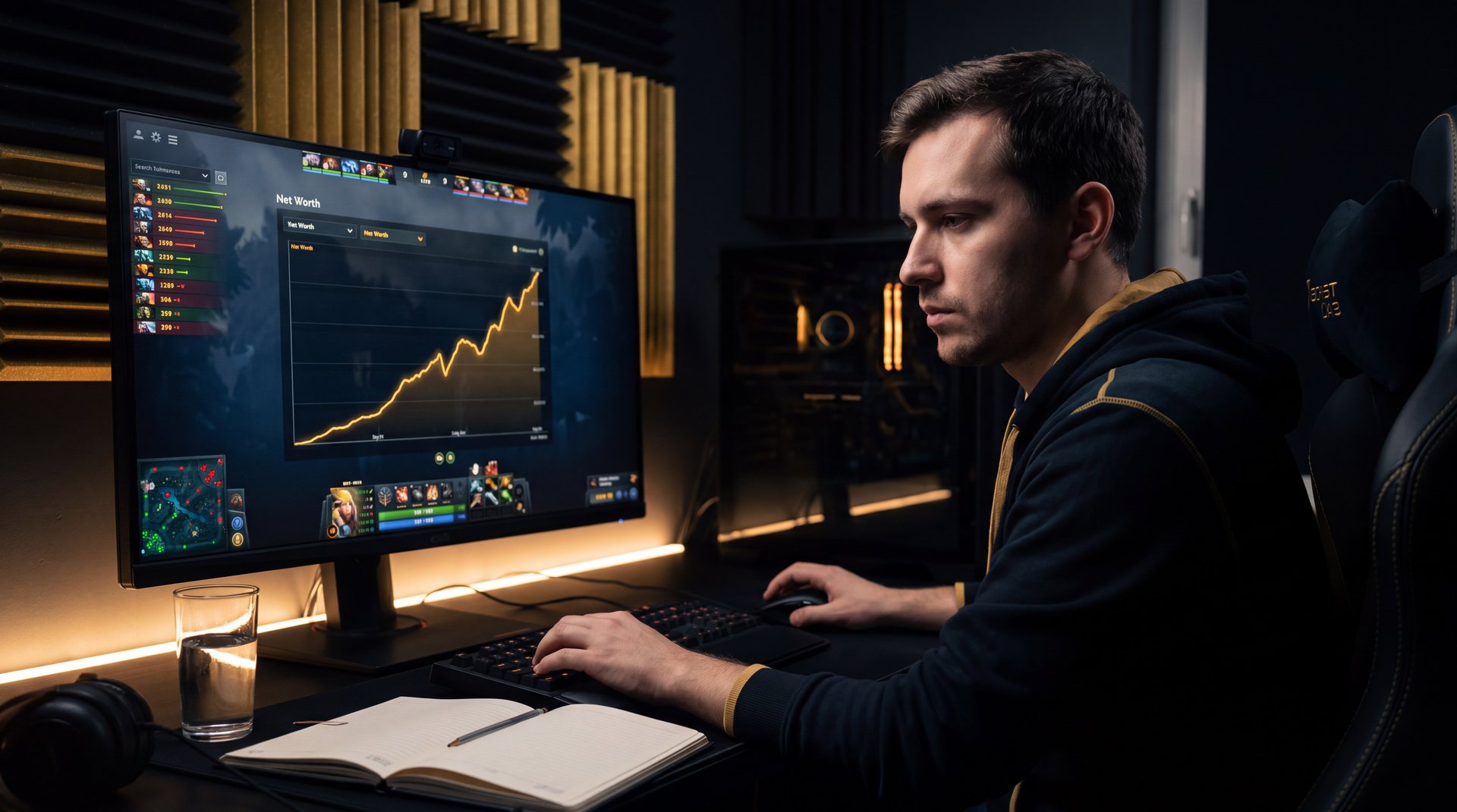 Dota 2 player improving behavior score through strategic calm gameplay
