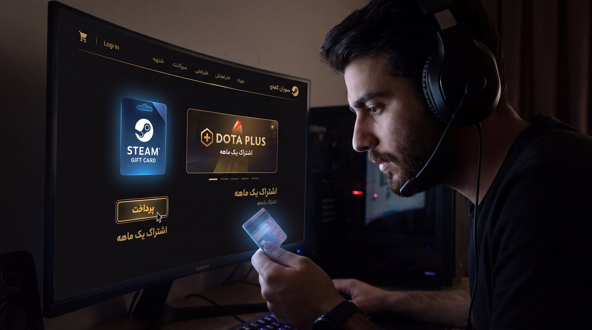 Buying Dota Plus in Iran via Steam gift card methods