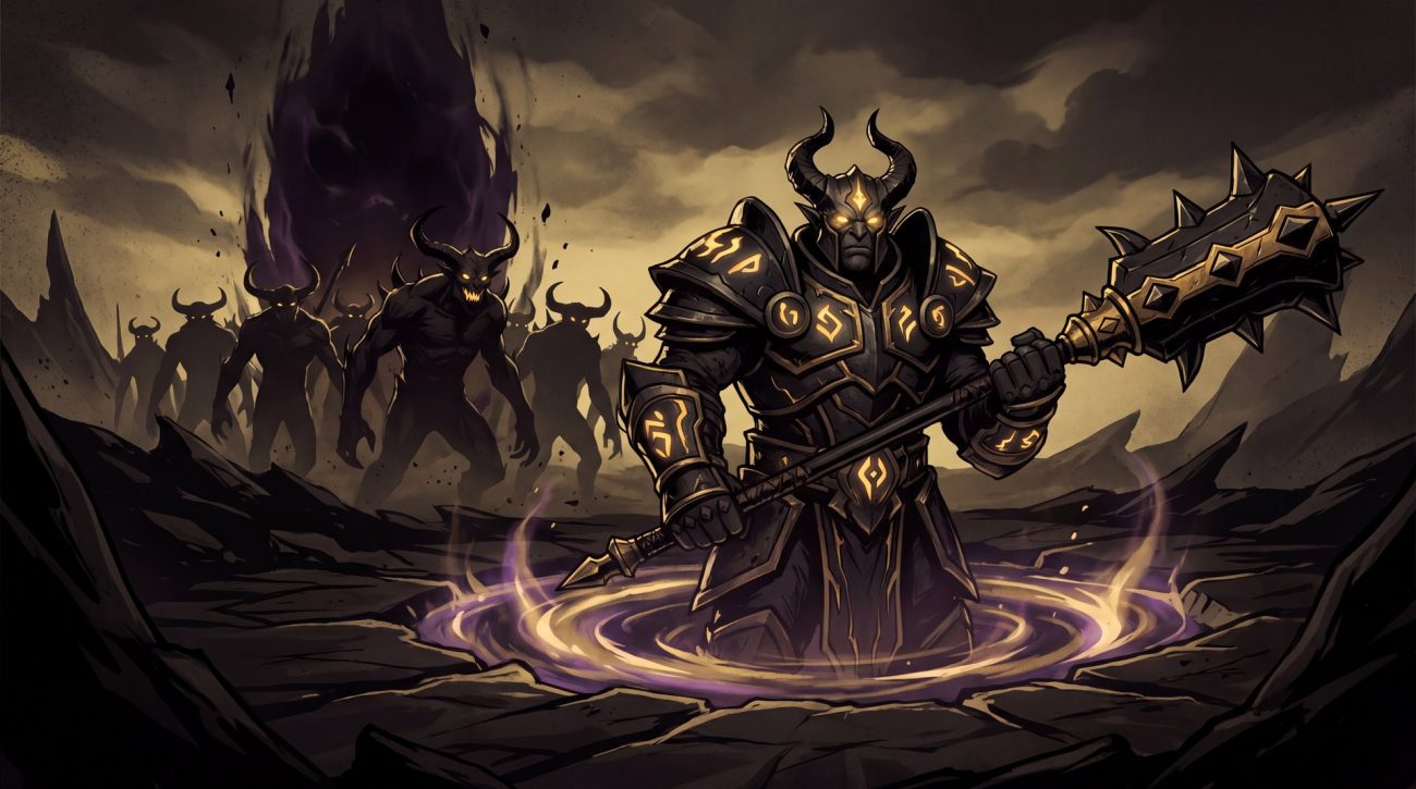 Underlord Vrogros offlane hero Dota 2 guide dark portal