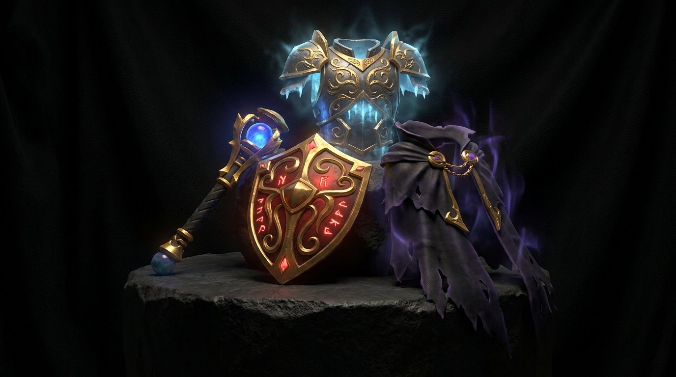 Underlord items build Dota 2 Crimson Guard Pipe of Insight Veil of Discord